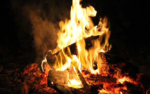 There wil be bonfires and flaming torches at the Crannog Centre