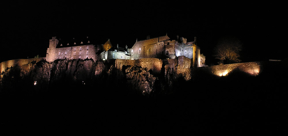 Stirling Castle ramparts offer a good vantage point, though not free of light pollution