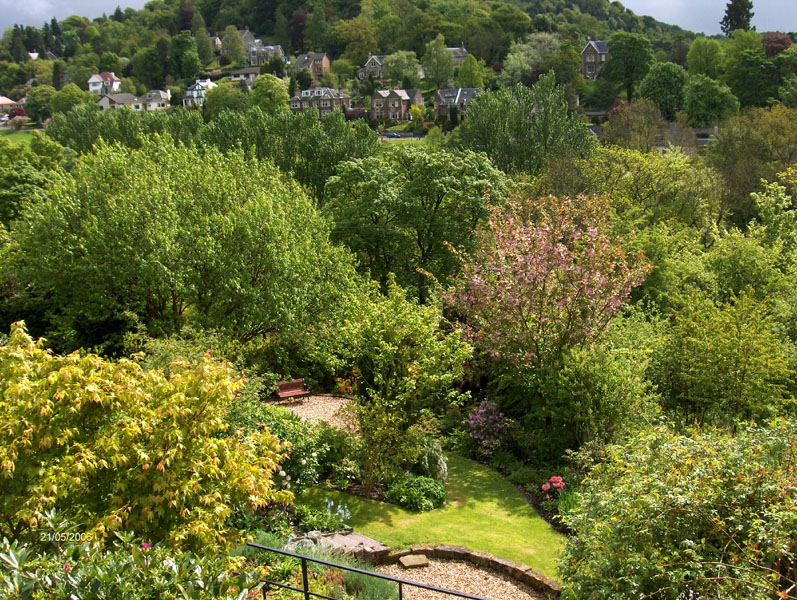 The terraced gardens of Milseybank, Bridge of Allan