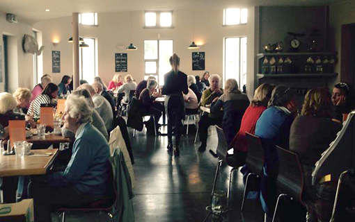 Lunchtime is always buzzing at The Woodhouse